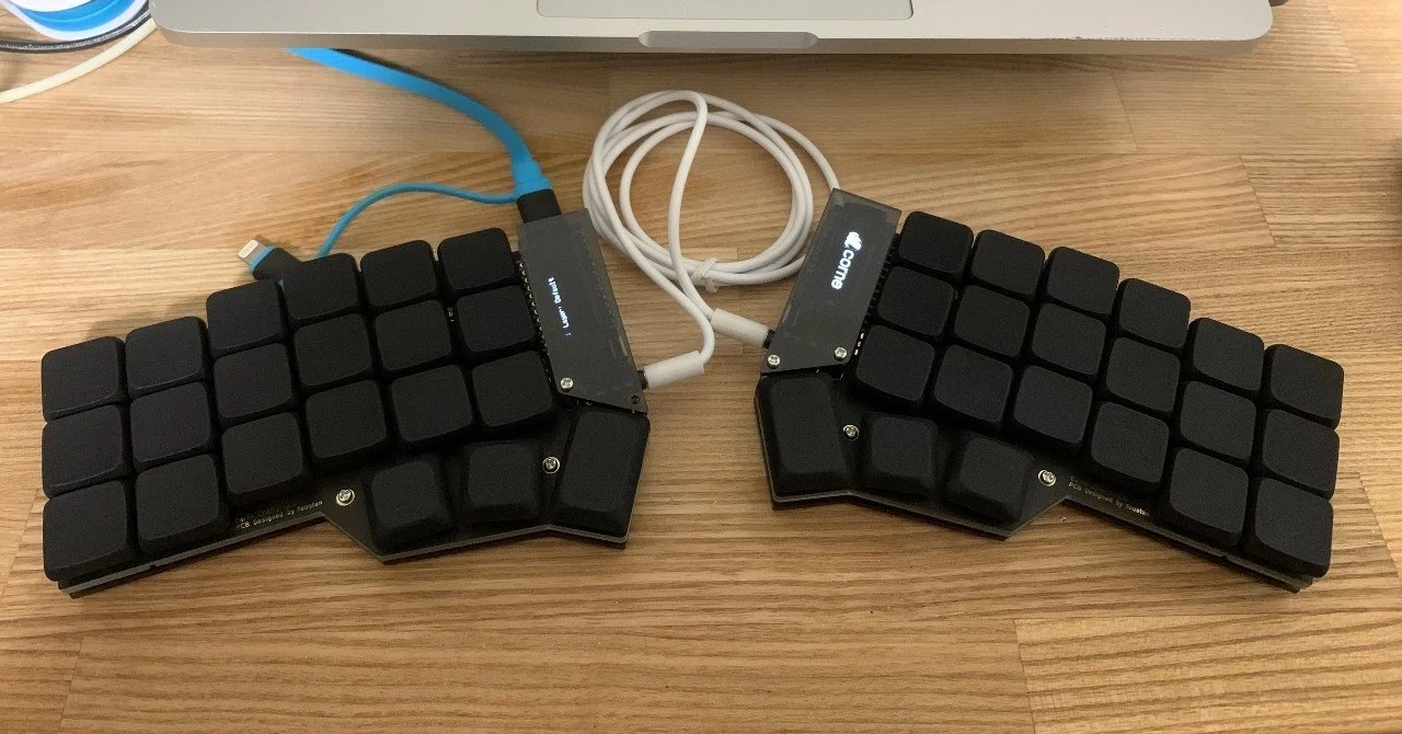 組立済 Corne Chocolate 左右分離型キーボード 組立済 Corne Chocolate 左右分離型キーボード