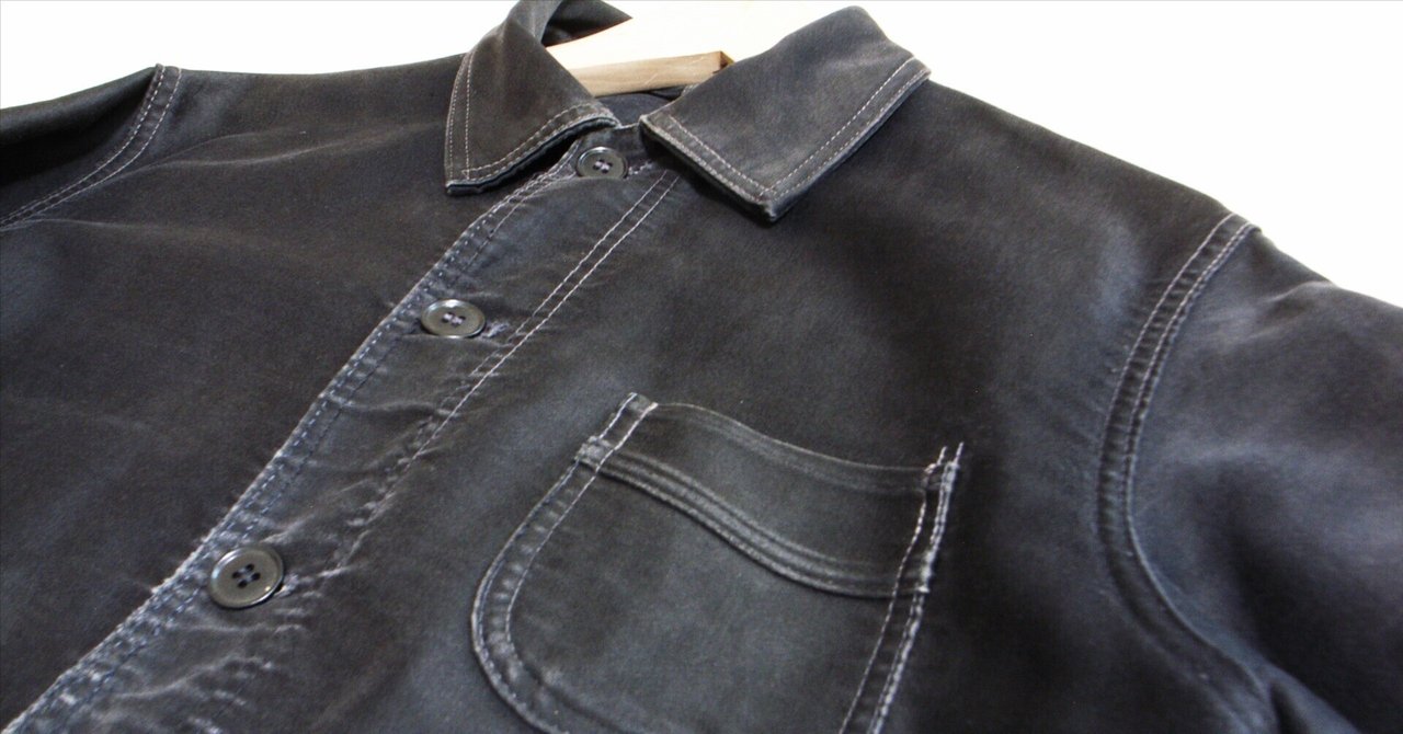 王道のモールスキンの古着 | 50s LE MONT ST MICHEL BLACK MOLESKIN