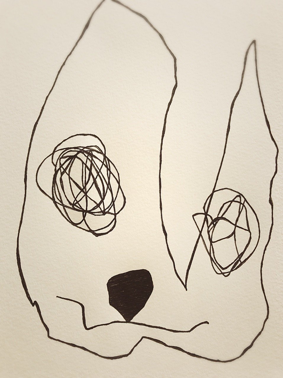 3歳児の絵に手を加えた れい Note