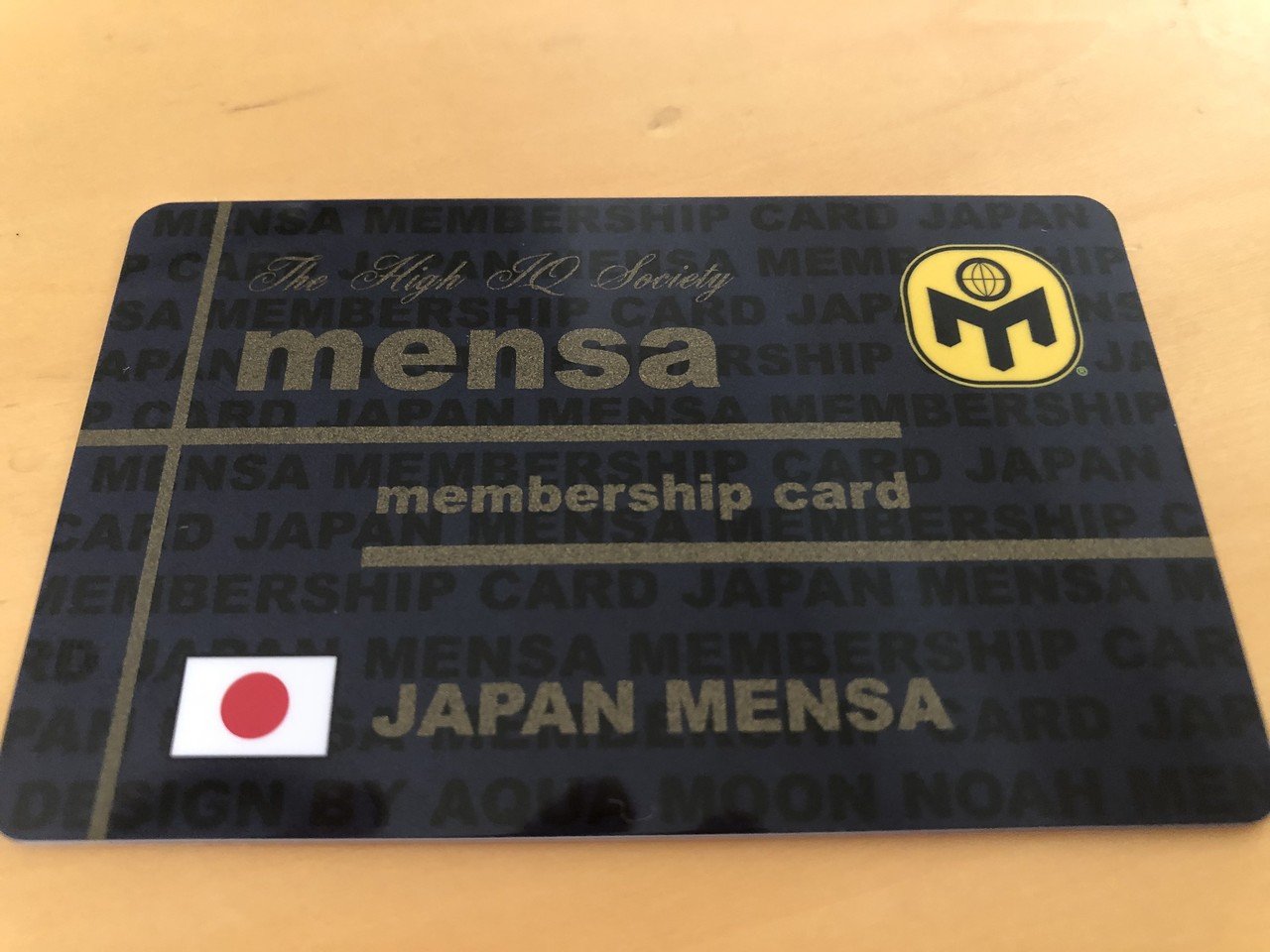 JAPAN MENSA 会員証