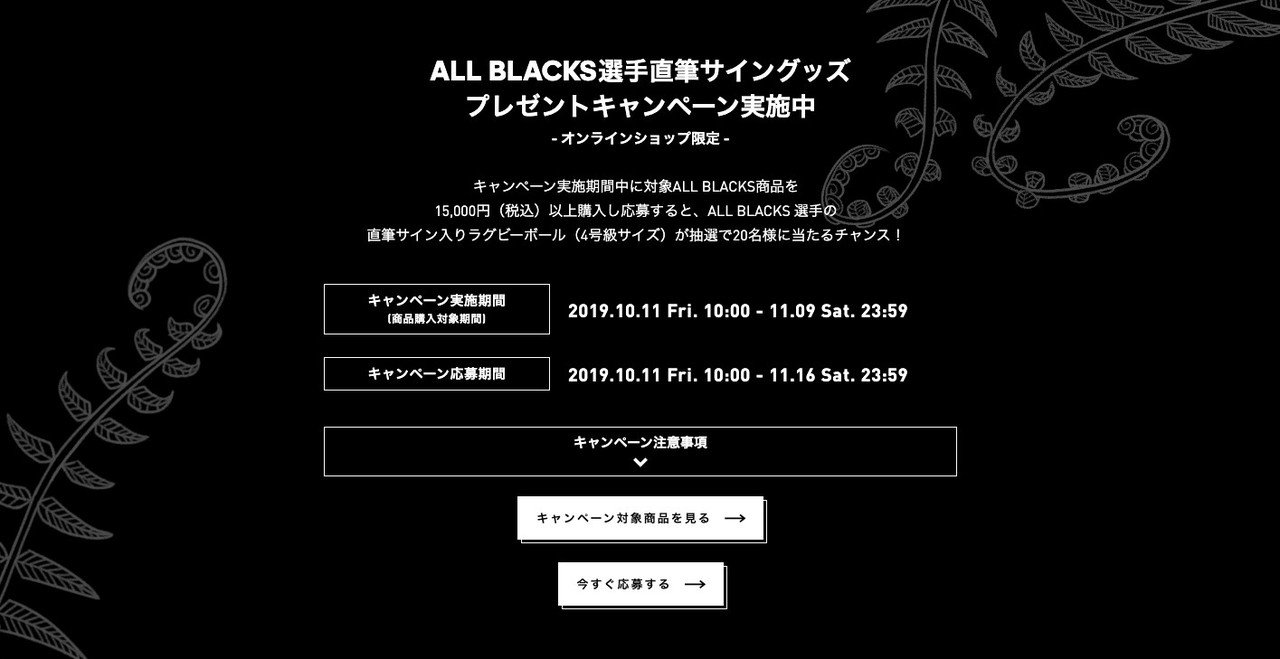 オールブラックス×アディダス 』のキャンペーンをまとめてみた