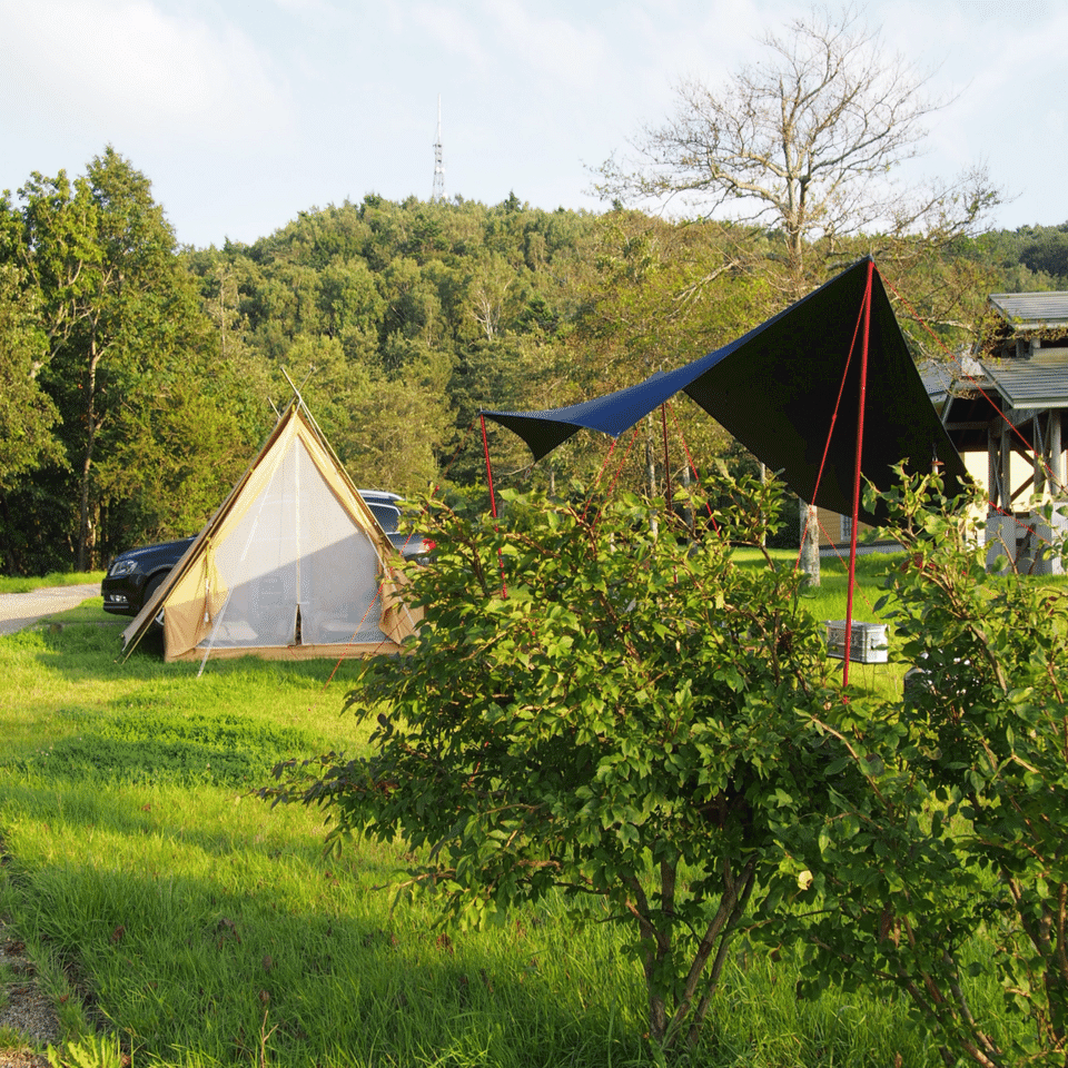 キャンプの境界