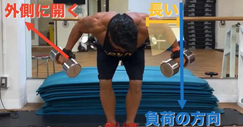 広背筋 ベントオーバーダンベルロー 前編 Chicken Heart Tv Note