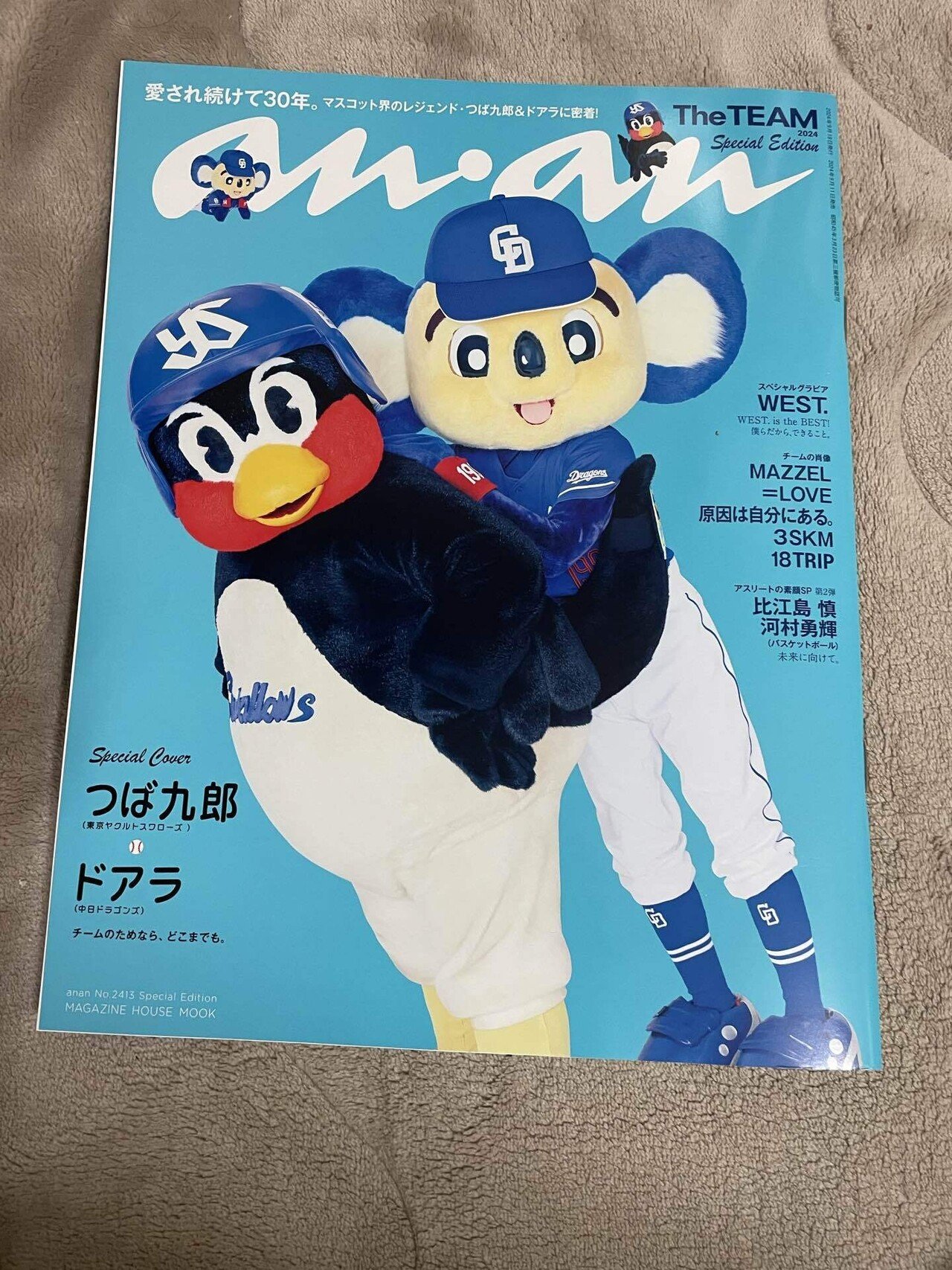 ♡*♡様 【希少】つば九郎 超特大 ぬいぐるみ 25周年 - メルカリ