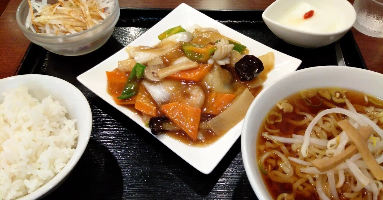 八宝菜定食 2024.9.11｜おくむらなをし