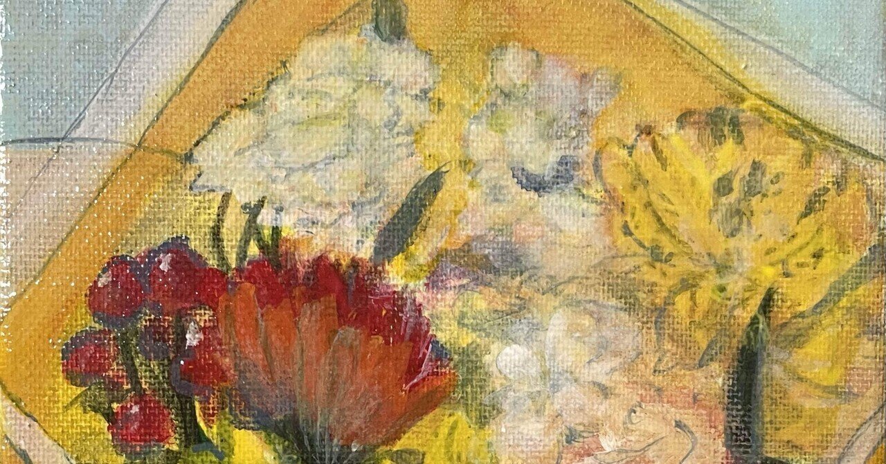 原画【楽】金色ひまわり　　acrylic on canvas　　パステルカラー 原画【楽】金色ひまわりacrylic on canvasパステルカラー