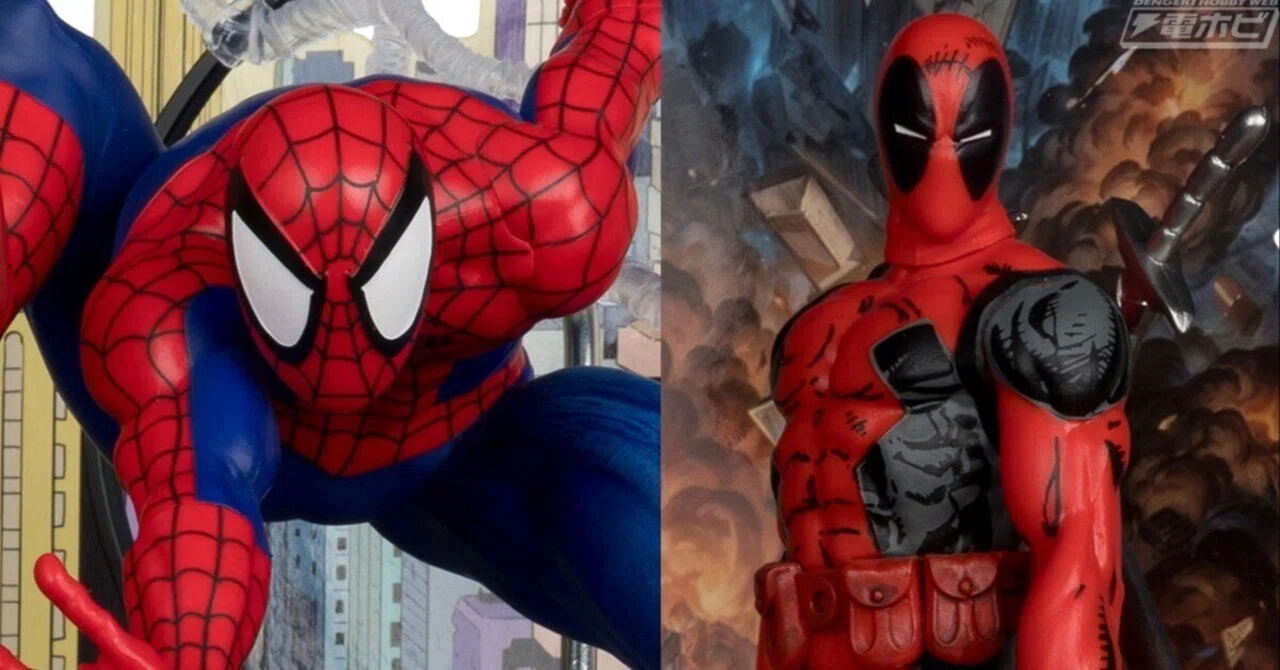 MARVEL フィギュア まとめ売り スパイダーマン デットプールブラックパンサ マーベル・コミック』の名カバーを臨場感たっぷりに立体化