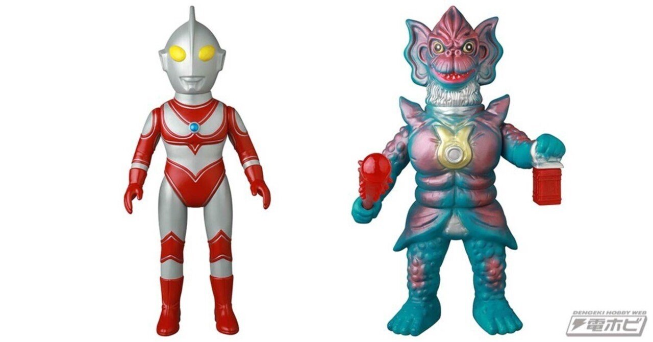 メディコム・トイがおくるレトロテイストのソフビ「MAT」シリーズ第6弾に「ウルトラマンジャック」と「ドロボン」が登場！そろえれば『ウルトラマンタロウ』第52話での対決再現も!!｜電撃ホビーウェブ  note臨時出張所