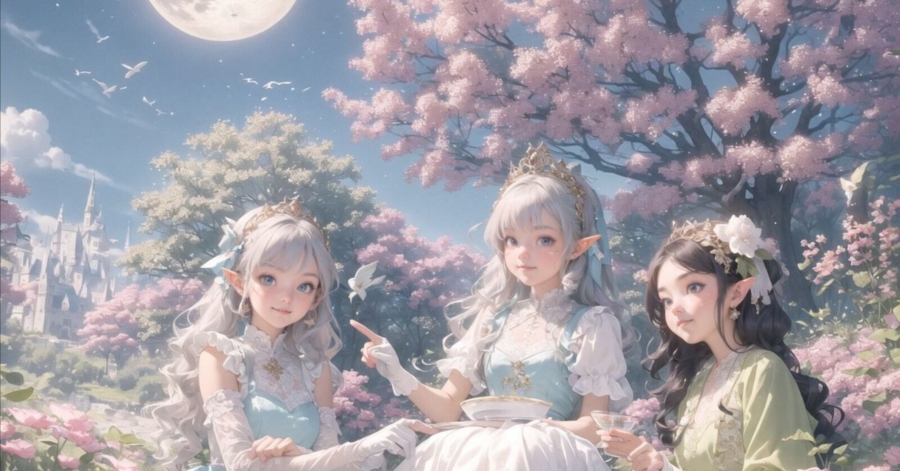 月光に舞う妖精たちのティーパーティー｜Braun Summary, image size:1280x670