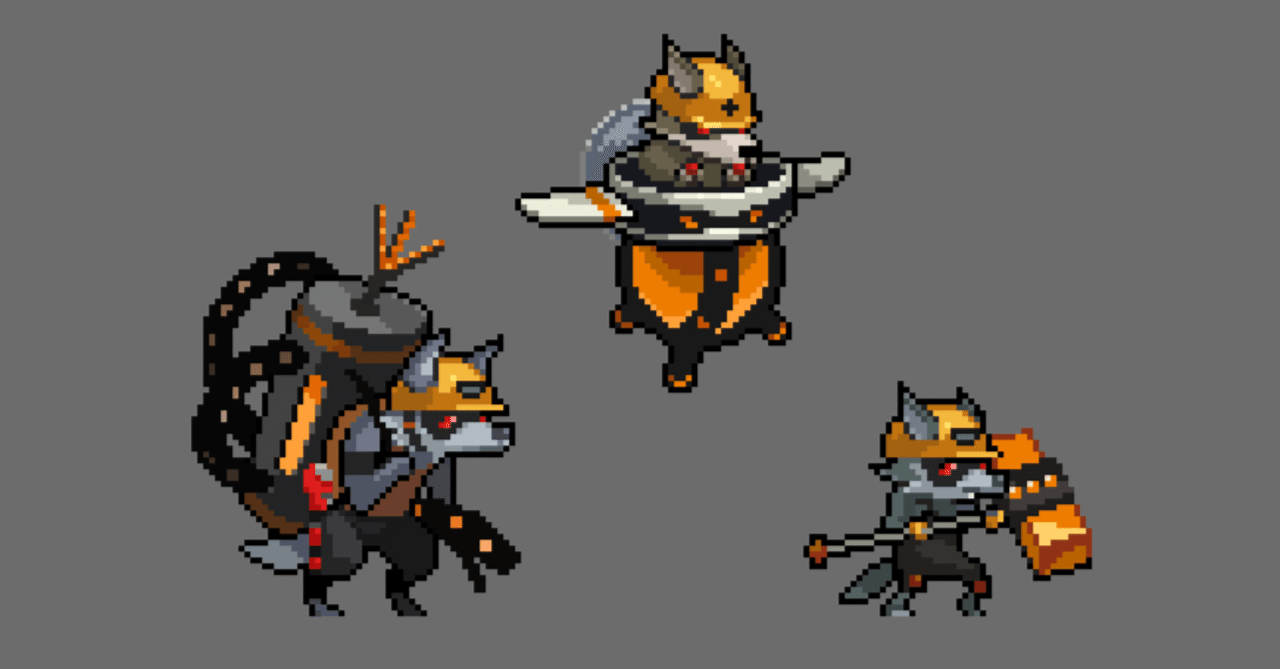 ゲーム開発日(月?)記03] 狼のキャラクターデザインの進化について (2/2