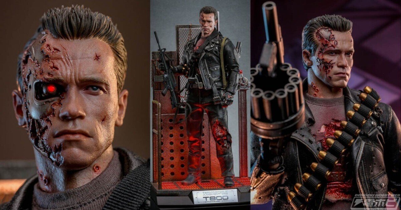 ターミネーター2』「T-800」の可動フィギュアが“バトルダメージ版”と