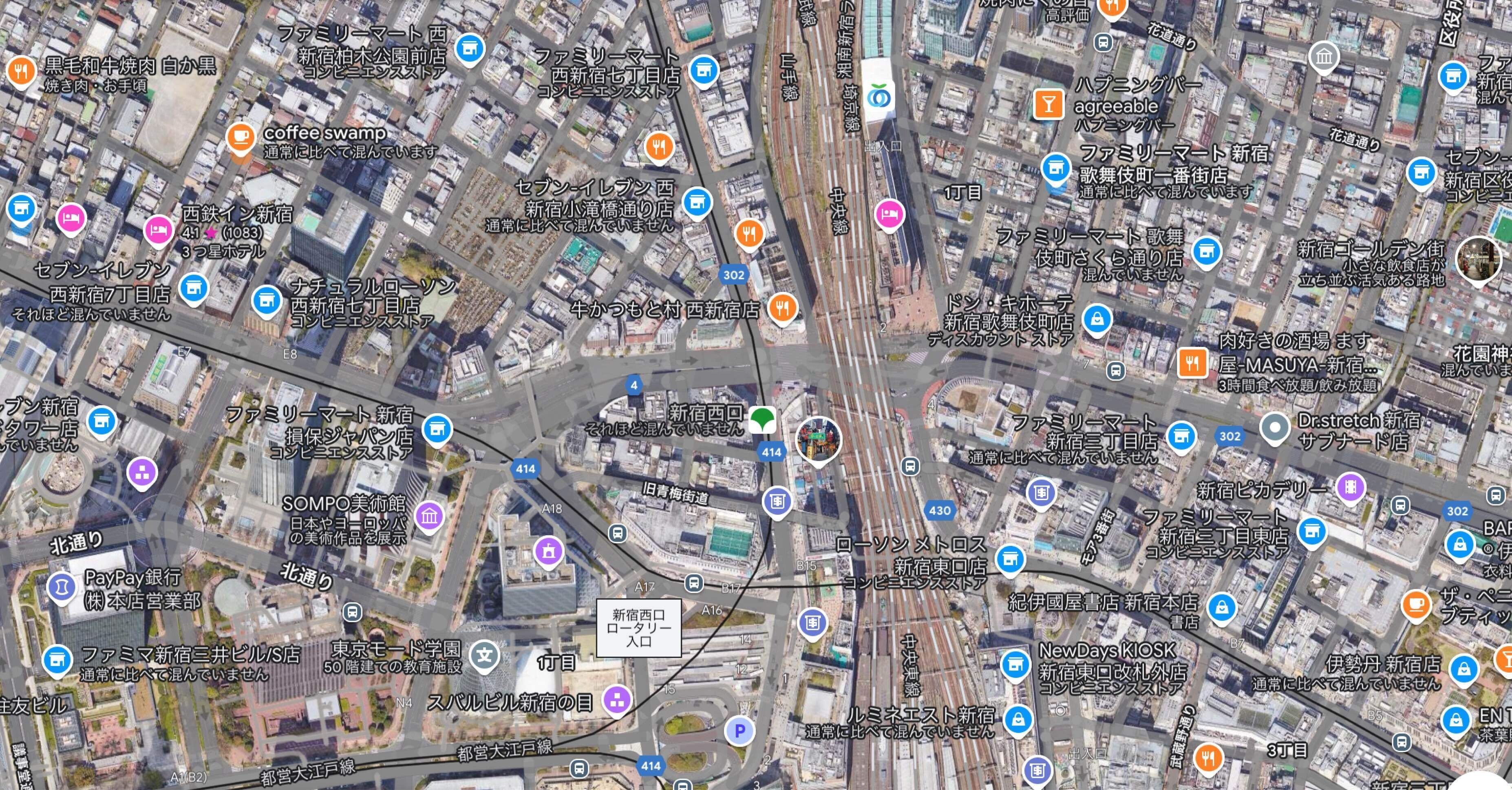 水彩画　新宿警察署裏交差点　A4サイズ 49900f5051b348daa135be2daa446d