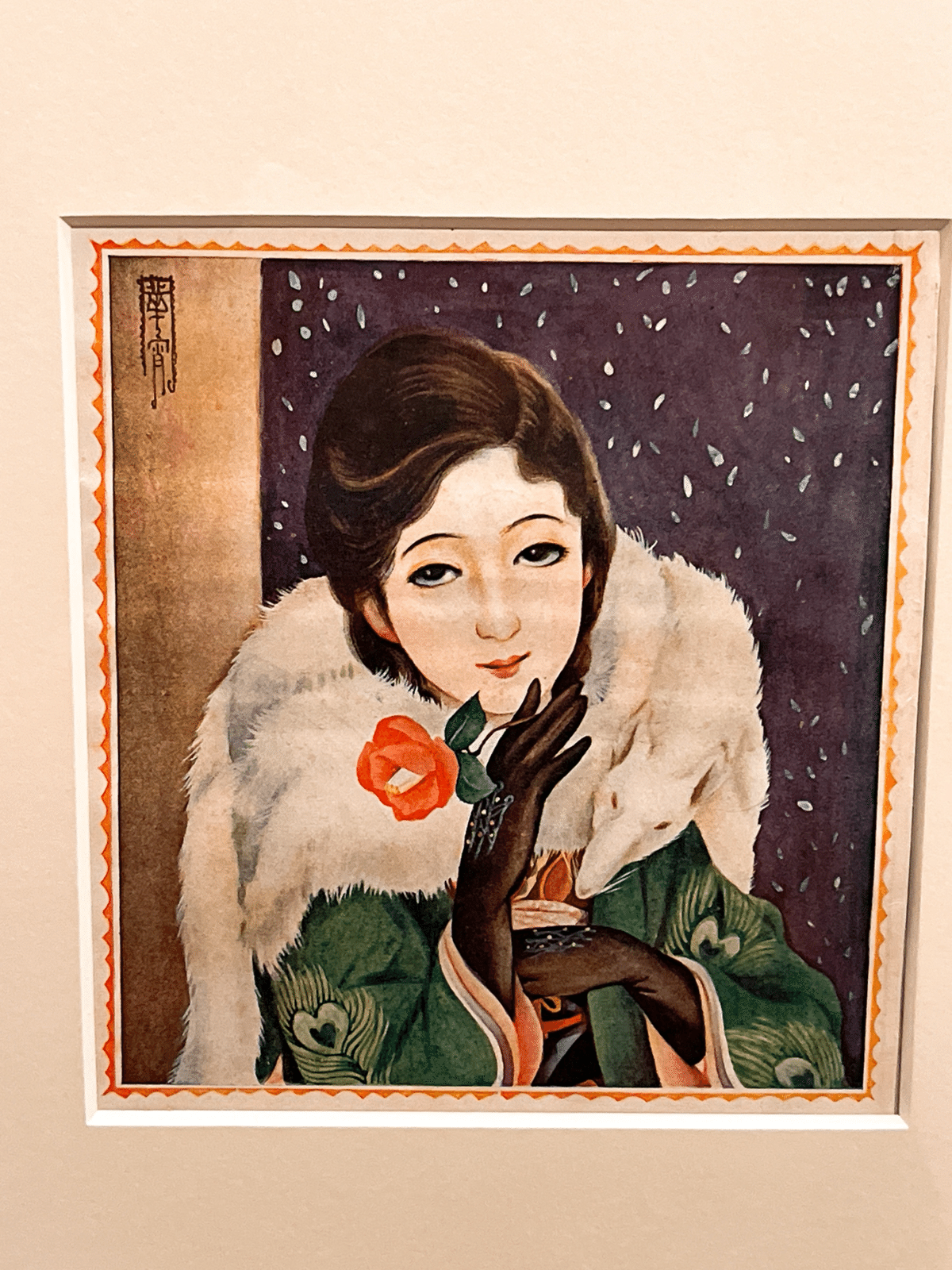 題名「小さな想い」 高畠華宵オマージュ　　水彩 高畠華宵 作品 - りーちあーと