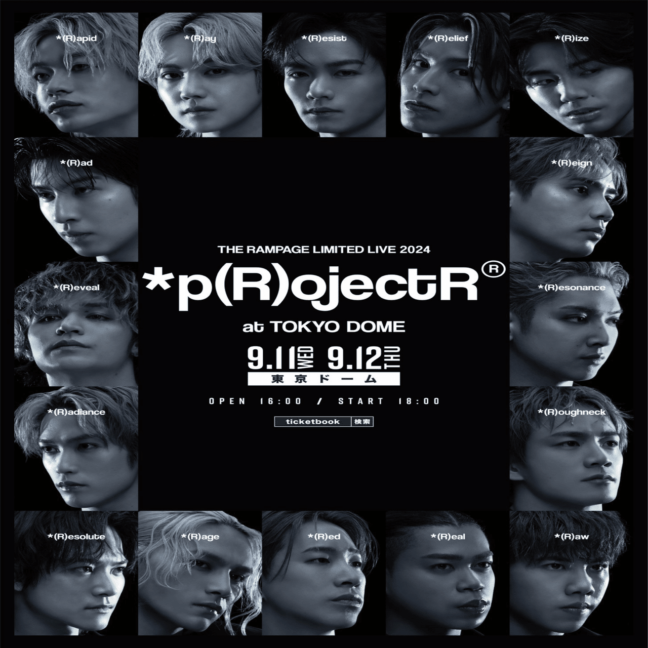 ミュージック THE RAMPAGE *p(R)ojectR* @ TOKYO DOME p(R)ojectR】16人が創る未来とは｜梅干檸檬