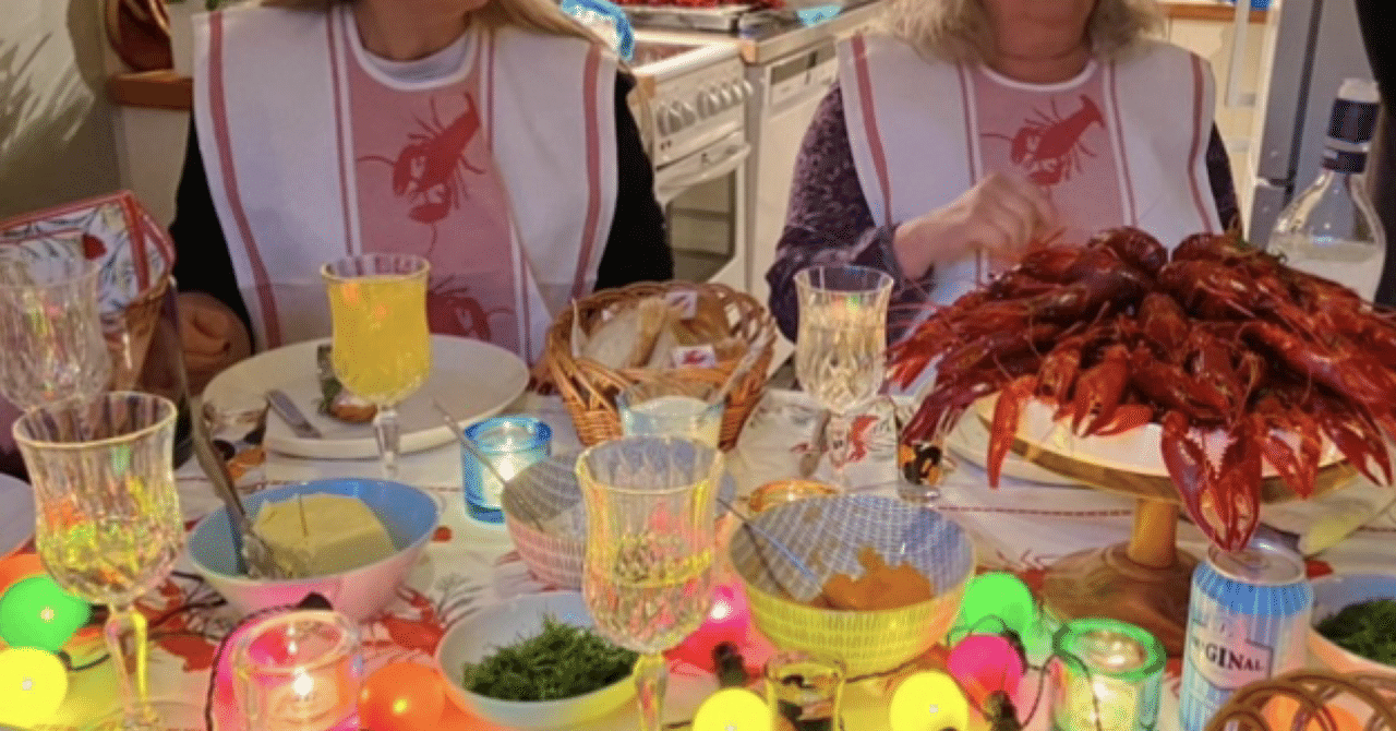 HARD TO FIN ざりがにのパーティー フィンランド🇫🇮の夏の宴でザリガニ🦀を食べる【Rapujuhla】｜kokko🎄