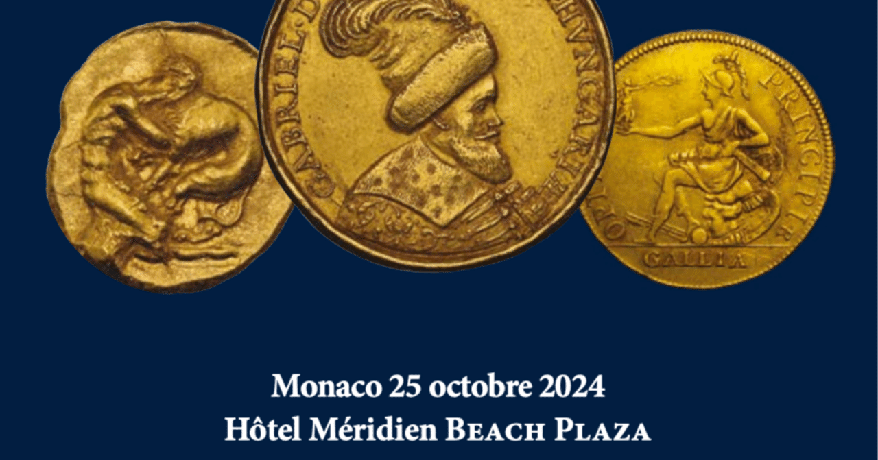 モナコ・ガドリー社10月25日ハイライトコイン①｜老舗モナコのアンティークコイン商；モナコ・ガドリー社
