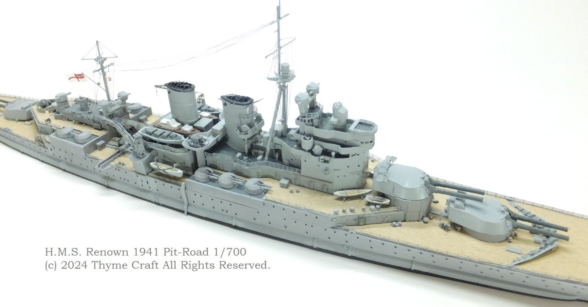 H.M.S. Renown 1941 英国海軍巡洋戦艦レナウン 1941制作記 #4 H.M.S. Renown 1941 英国海軍巡洋戦艦レナウン 1941制作記 #4