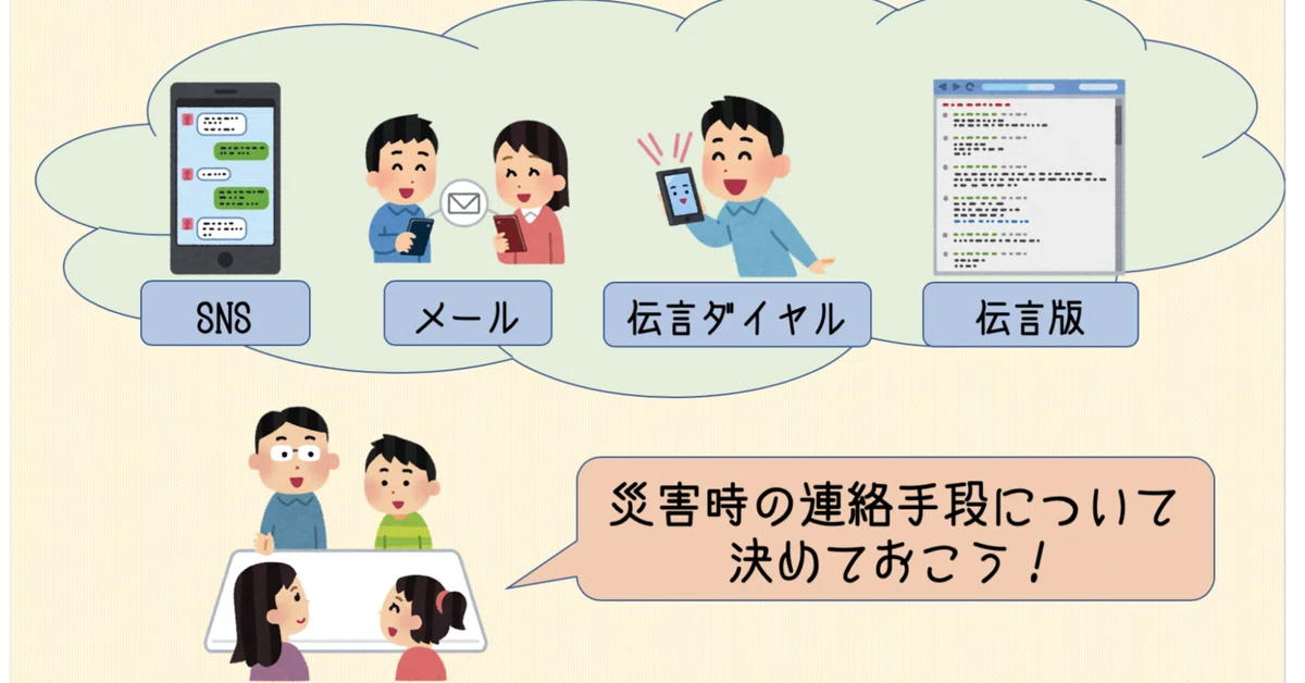 家庭における地震対策 5 緊急連絡手段の確保｜祭門飛鳥