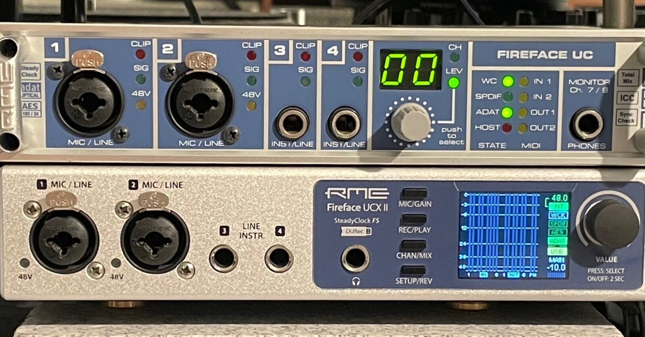 RME Fireface UCXⅡをADAT拡張してみた｜Wataru Naruse