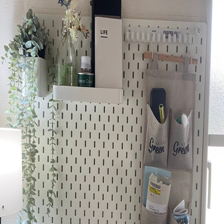 IKEAの有孔ボードSKÅDIS スコーディスをとりつけました ｜Shisui281