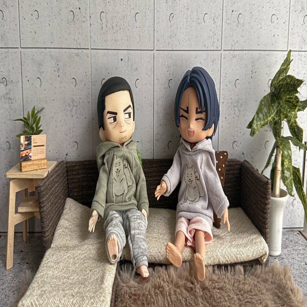 やぶさかでない恋だから2】展示用「ねんどろ軍曹と少尉をドール化し