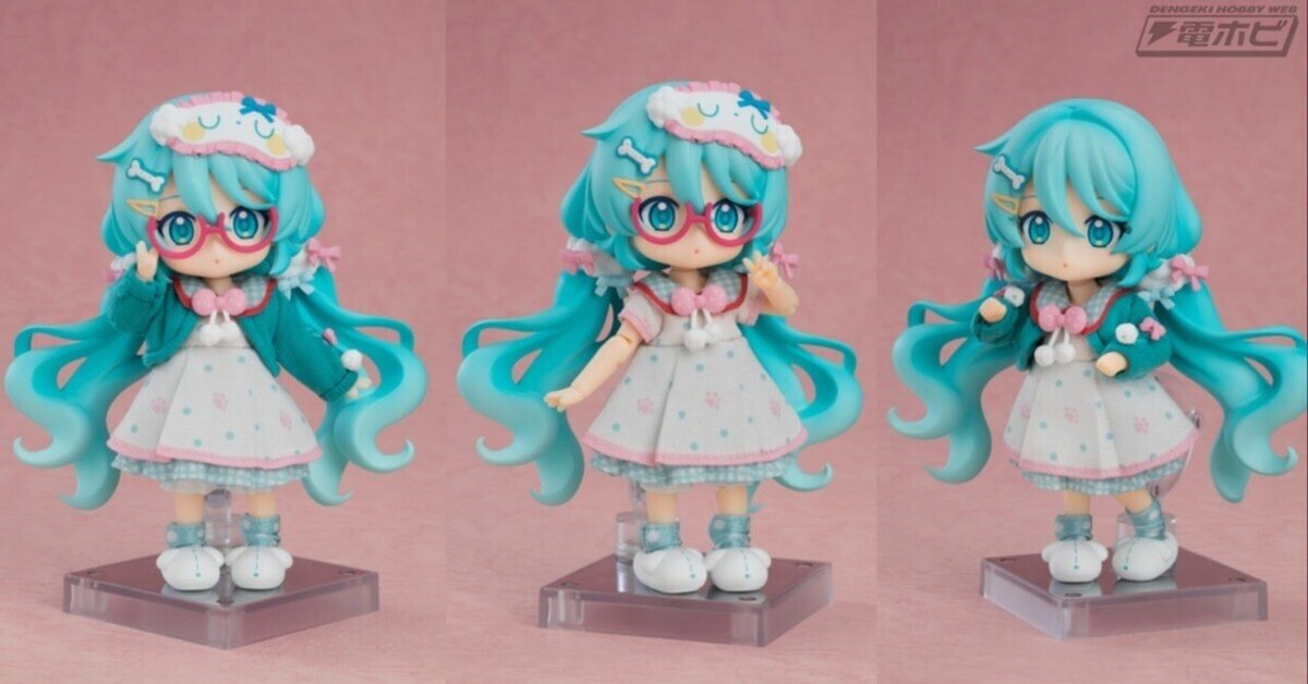ねんどろいどどーる 初音ミク おうちコーデ INM氏が描いた、まったりくつろぐおうちコーデ姿の「初音ミク