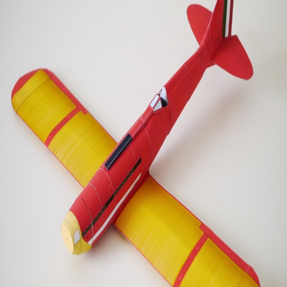 ペーパークラフト1/24 マッキM.C.72 製作中｜sion