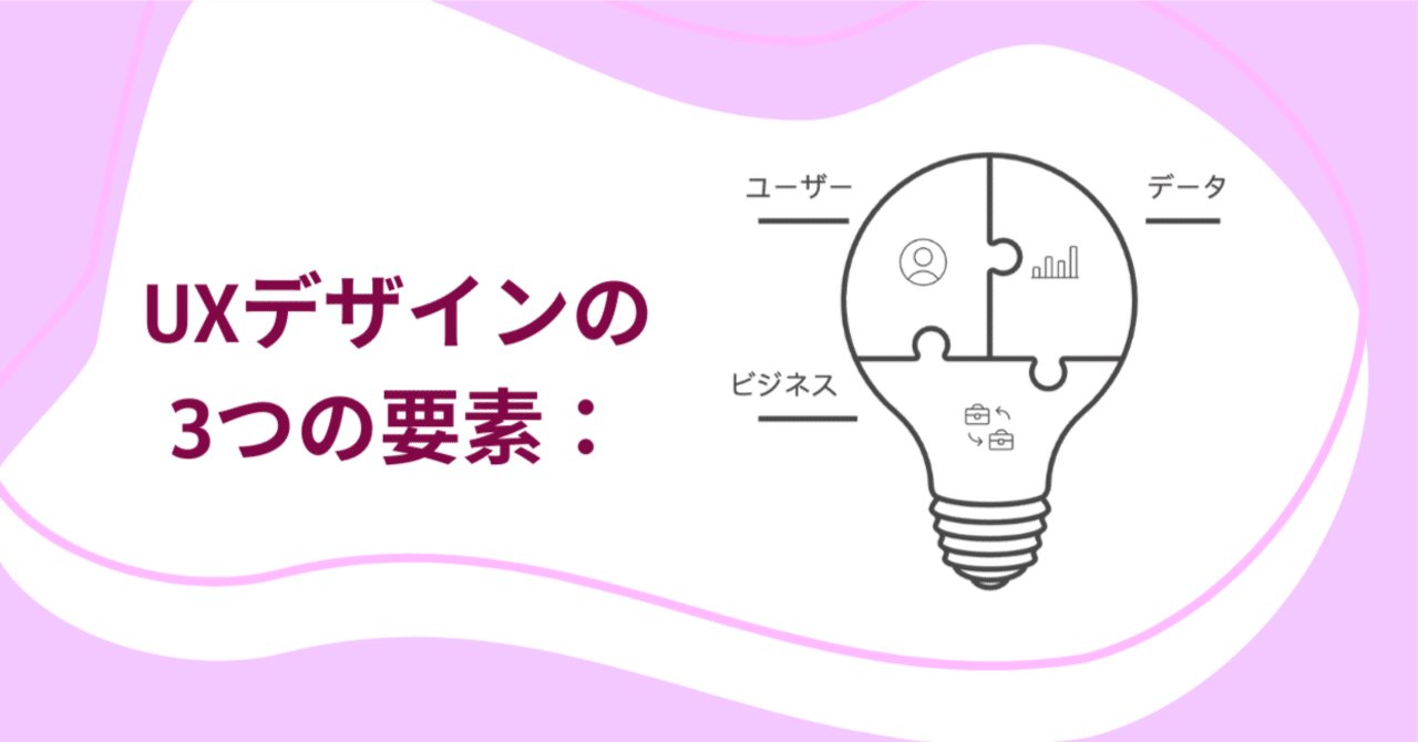 UXデザインの3つの要素：ユーザー、データ、ビジネス｜えみ・シュウ