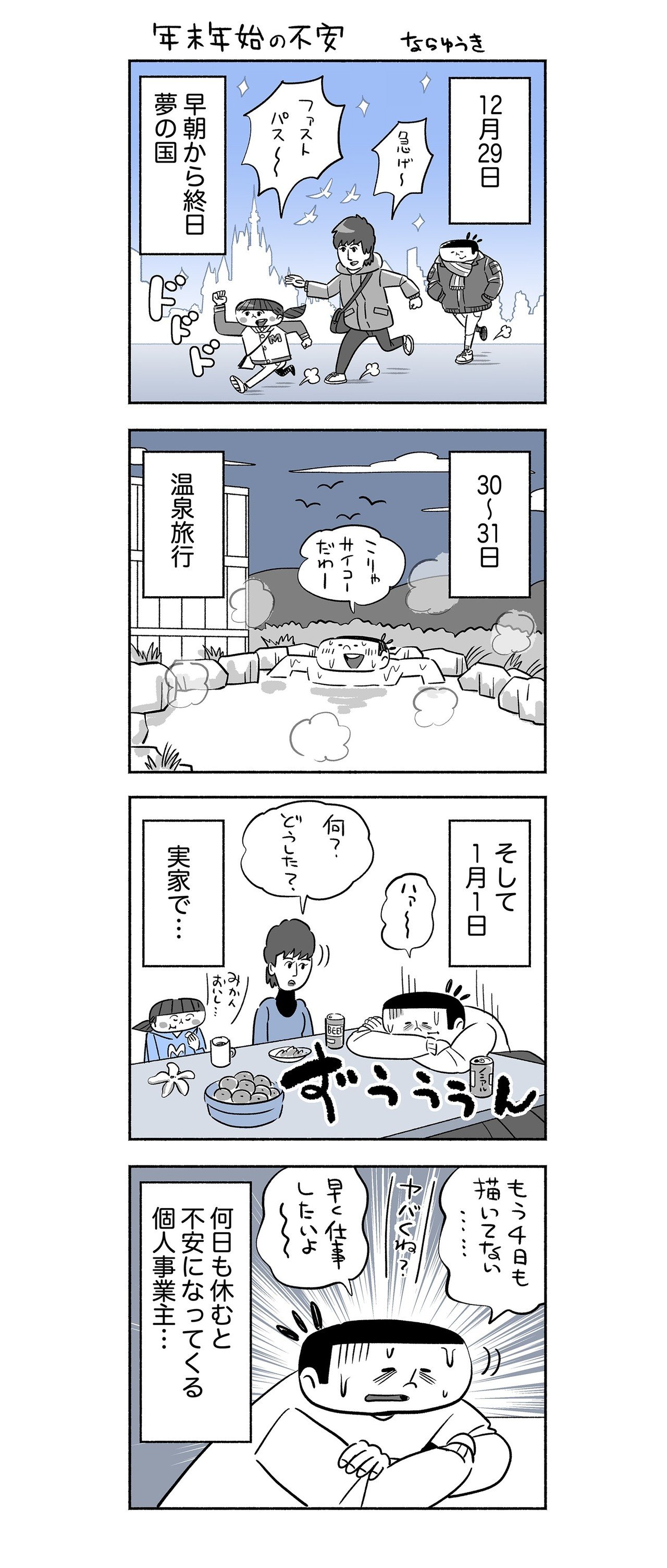 漫週記「年末年始の不安」（2019.1.6）｜奈良裕己