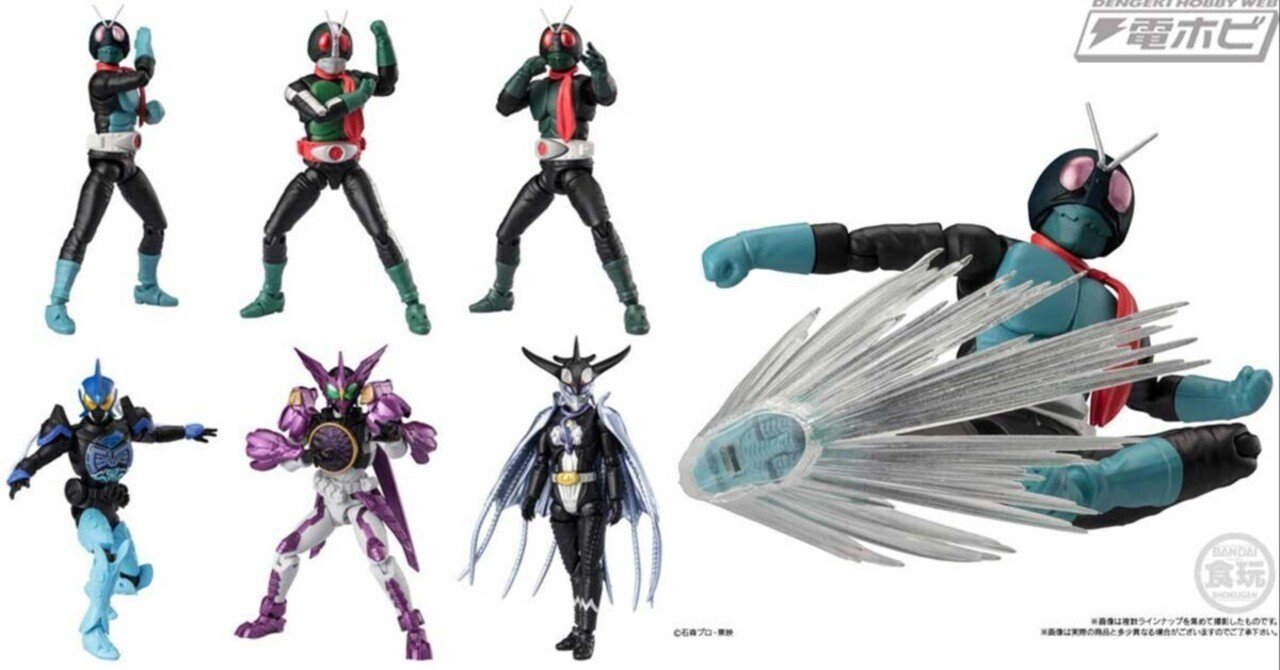 食玩アクションフィギュア「掌動-XX 仮面ライダー」第10弾が登場！旧1