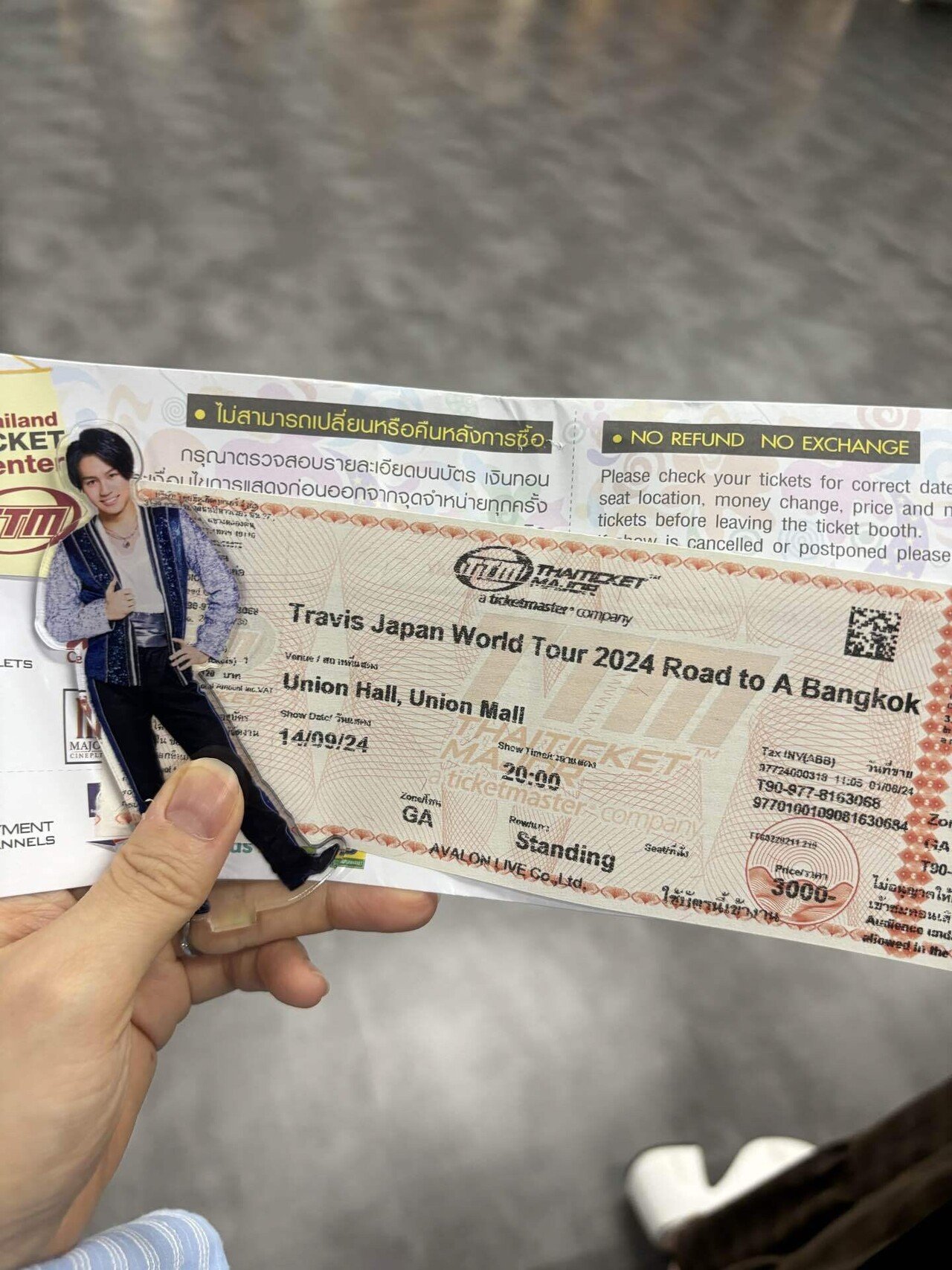 TravisJapan ワールドツアー バンコク 半券 VIP特典 セット TravisJapan ワールドツアー バンコク 半券 VIP特典 セット