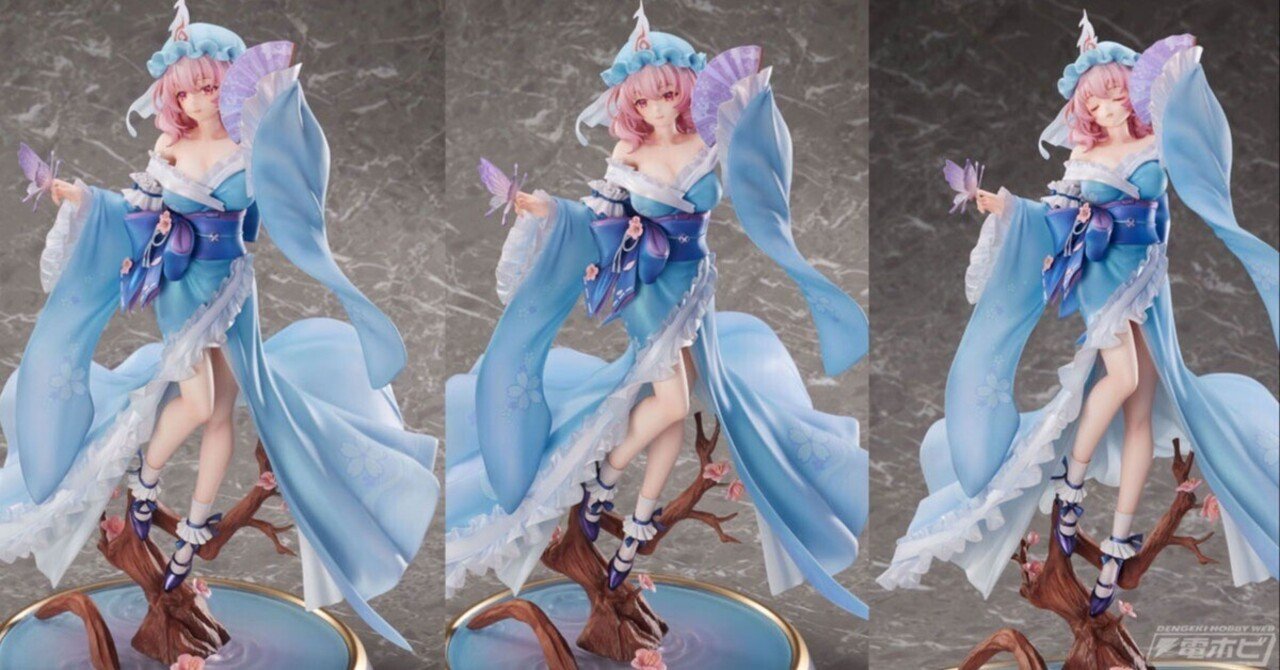 衣装からのぞく美しい肢体に釘付け！『東方Project』西行寺幽々子の