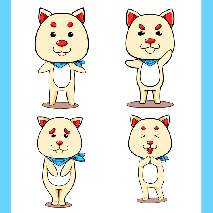 ポートフォリオ 動物キャラクター アイコン タジ Note ポートフォリオ 動物キャラクター アイコン タジ Note