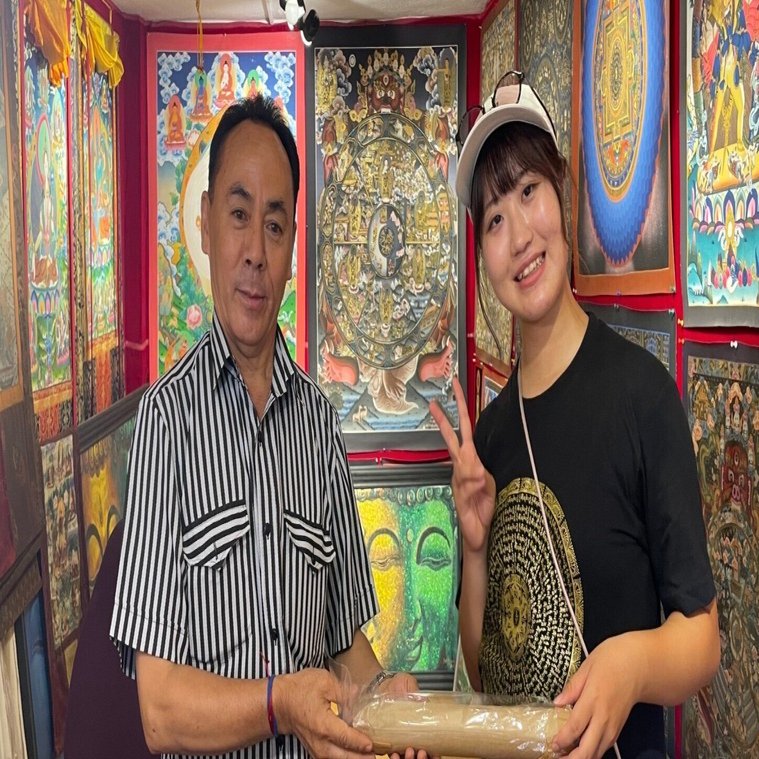 大学2年夏の長旅3日目】やっと本場の曼荼羅を購入！✨＆ネパール人と