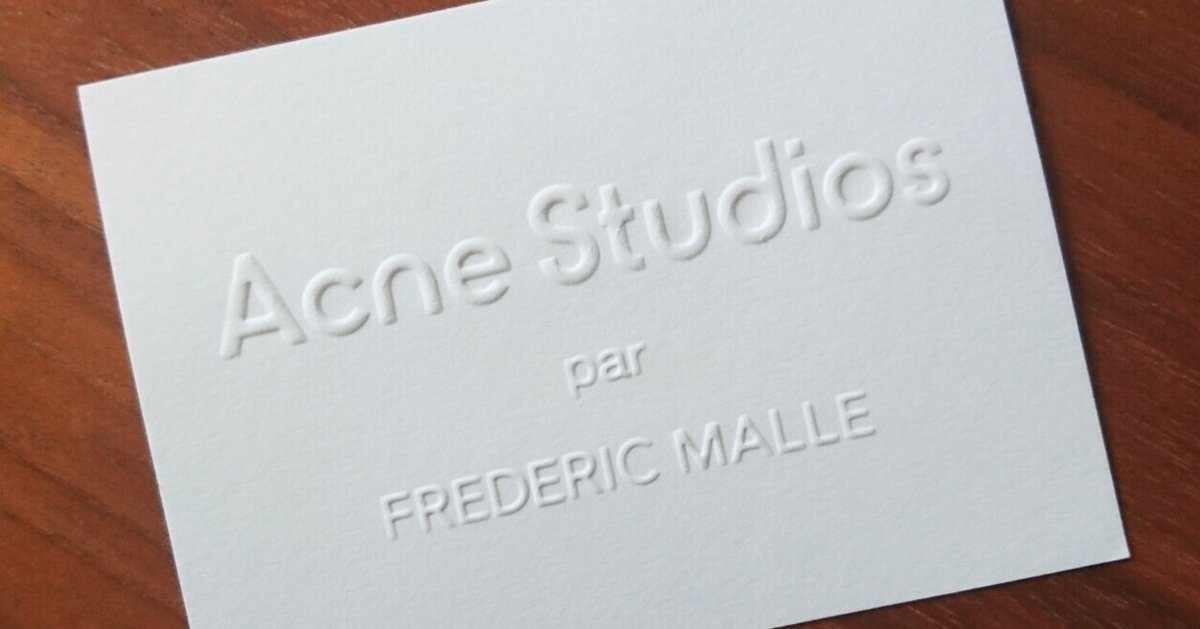 Suzy Le Helleyによる香水:Acne Studious par FREDRIC MALLE Suzy Le Helleyによる香水:Acne Studious par FREDRIC MALLE