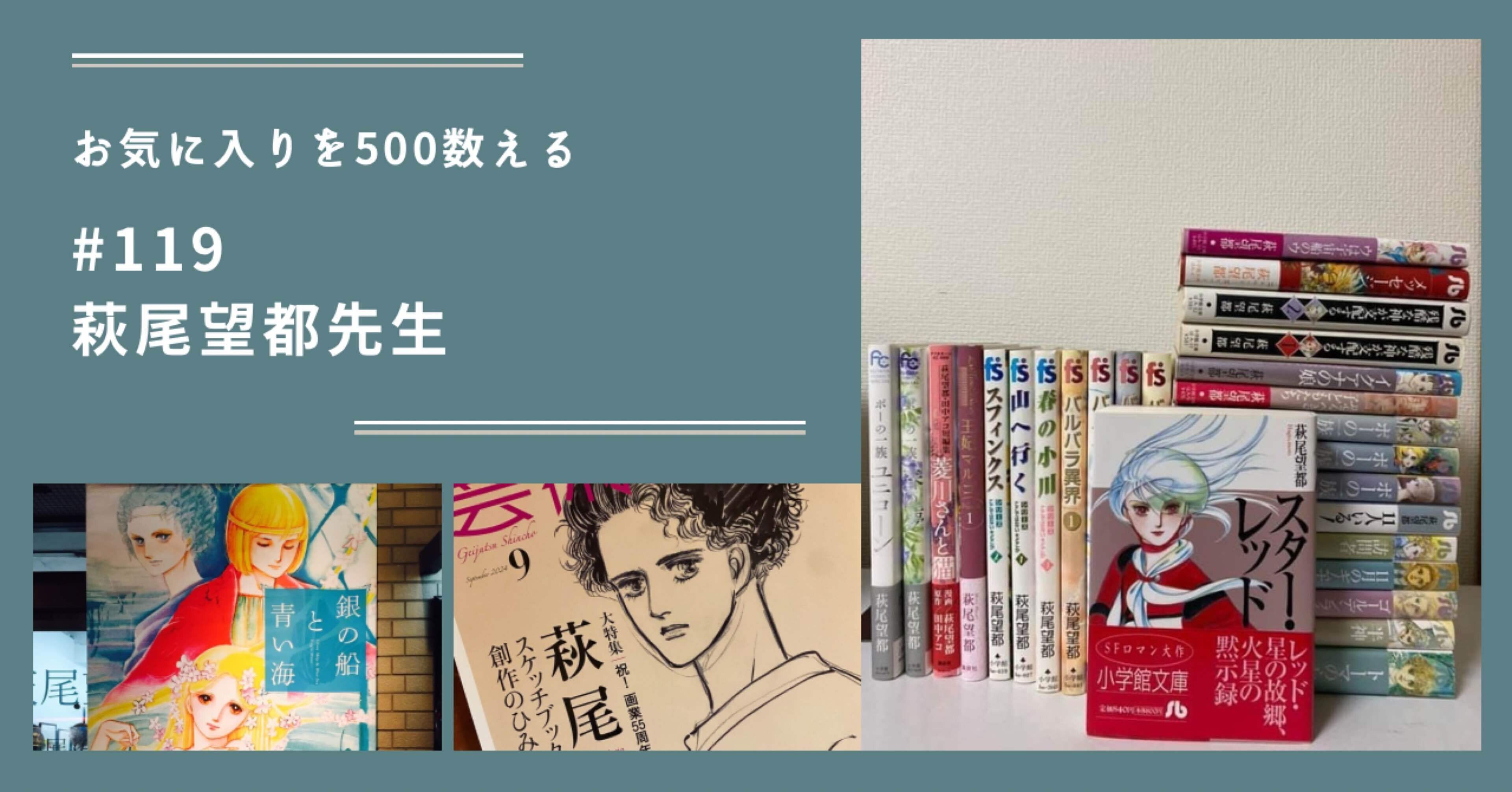 119 萩尾望都先生（お気に入りを500数える）｜ちょっちょ