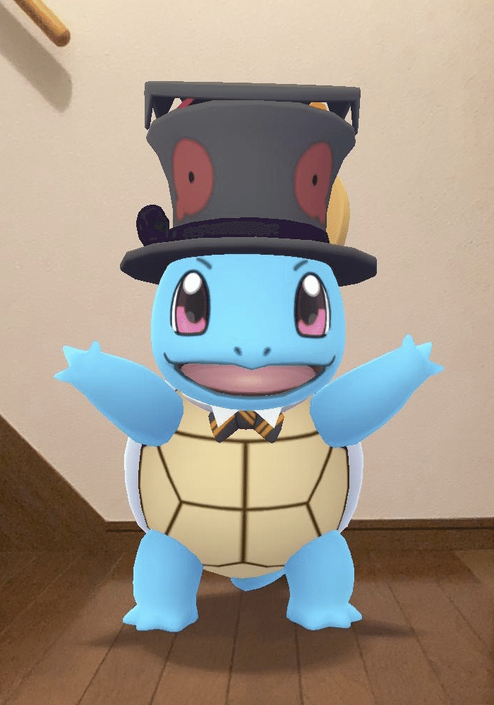 Ar撮影 してみたらめっちゃかわいい ゼニガメちゃん ポーズとってくれた ポケモンgo きぃ Kyrie Note