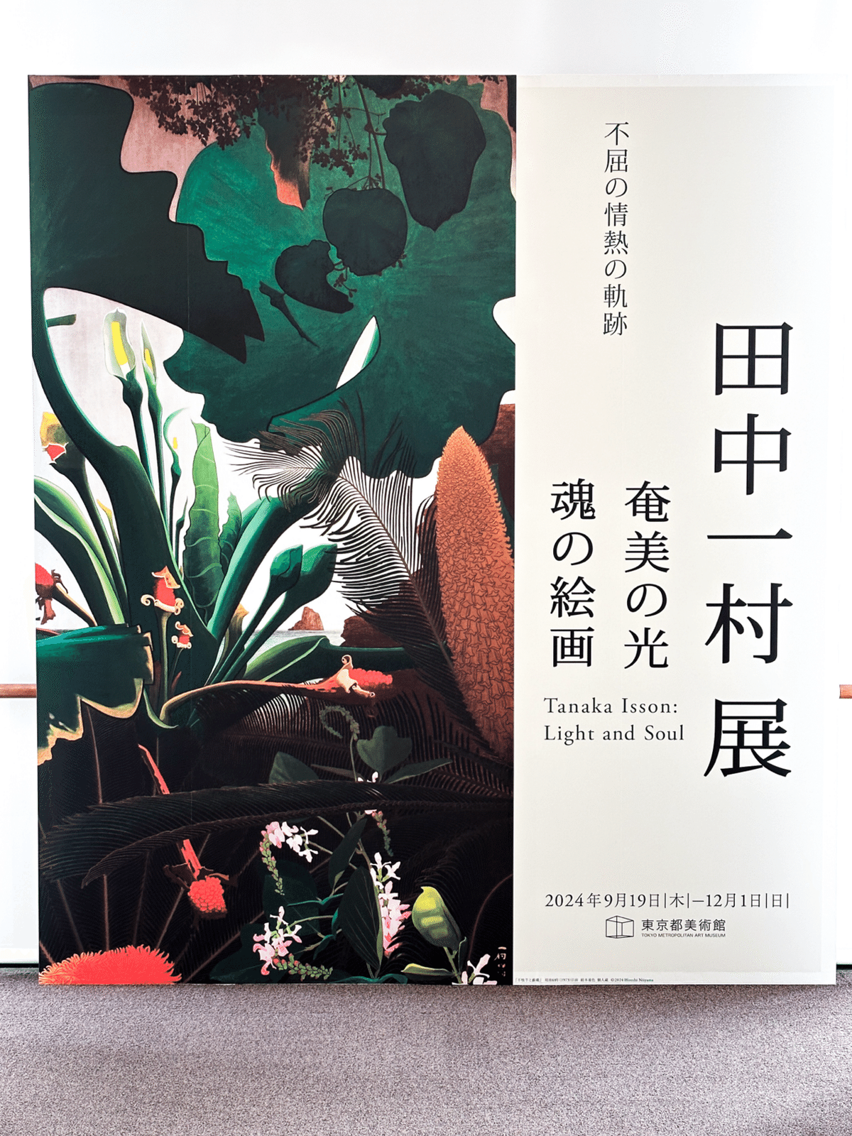東京都美術館『田中一村展 奄美の光 魂の絵画』を見に行った
