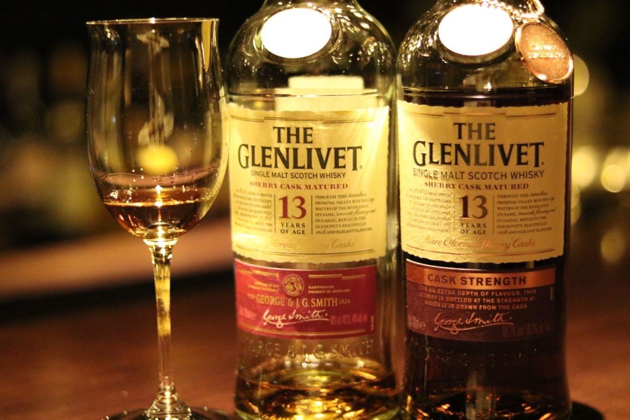 グレンリベット13年シェリーカスク カスクストレングス &16年ナデューラ 2本 グレンリベット13年シェリーカスク カスクストレングス &16年
