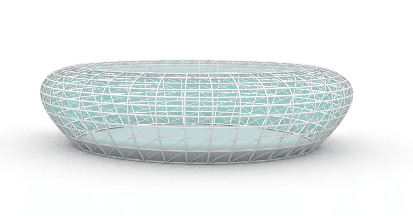 田中　水晶設計図　プロモ　蝿の王クリス＝タブララーサ Grasshopperでパラメトリックで規則的なフレーム構造のドームを