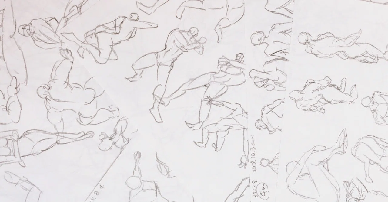 30秒ドローイングを1年やって実感した効果、おすすめ画材など｜空乃さゆる
