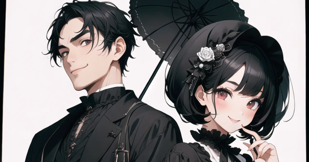 AIイラスト④-3（お嬢様と執事様②）｜ゲーム＆喫茶『AXIS』と居酒屋『道』