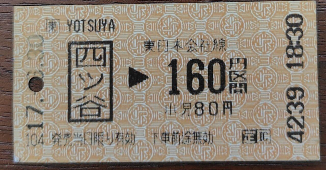 昔の切符が出てきました｜nobita