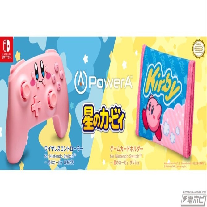 星のカービィ ほおばり ワイヤレスコントローラー Switch PowerA ワイヤレスコントローラー for Nintendo Switch 星のカービィ