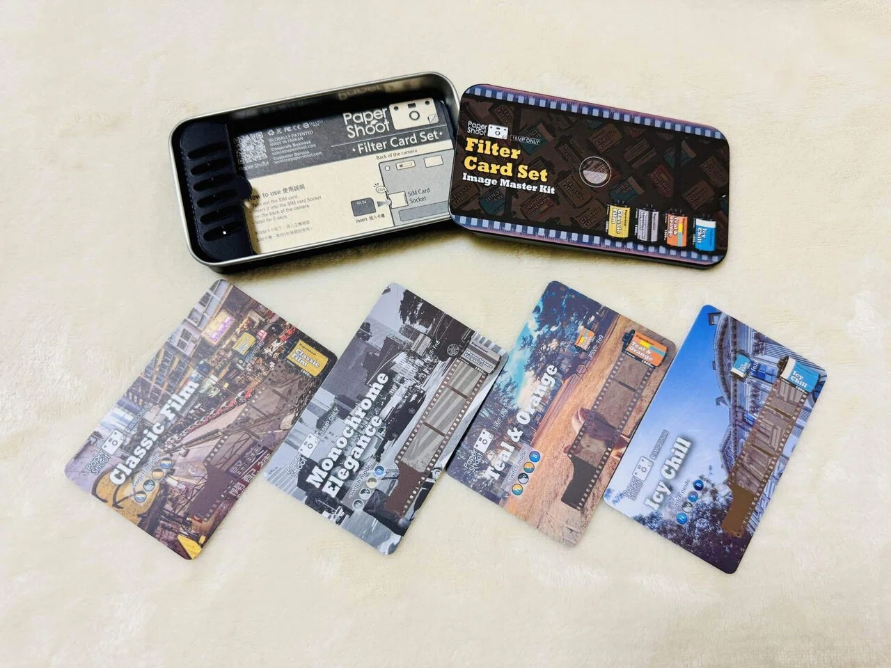 PaperShootとフィルターカードセットと写真と私｜Aki Yamaki