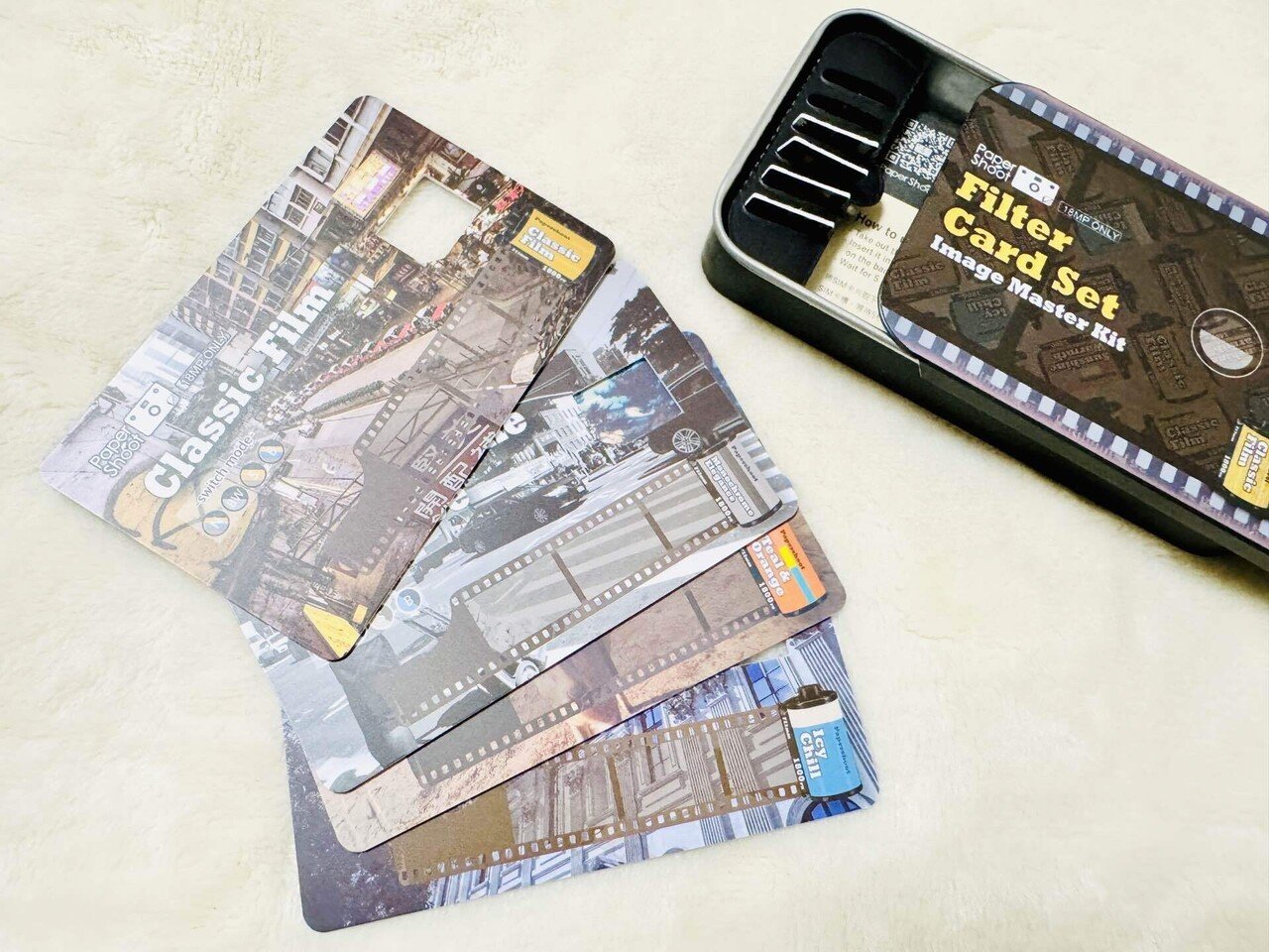 PaperShootとフィルターカードセットと写真と私｜Aki Yamaki