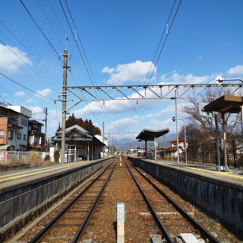 飯田線各駅訪問】63 元善光寺駅｜線路と鹿