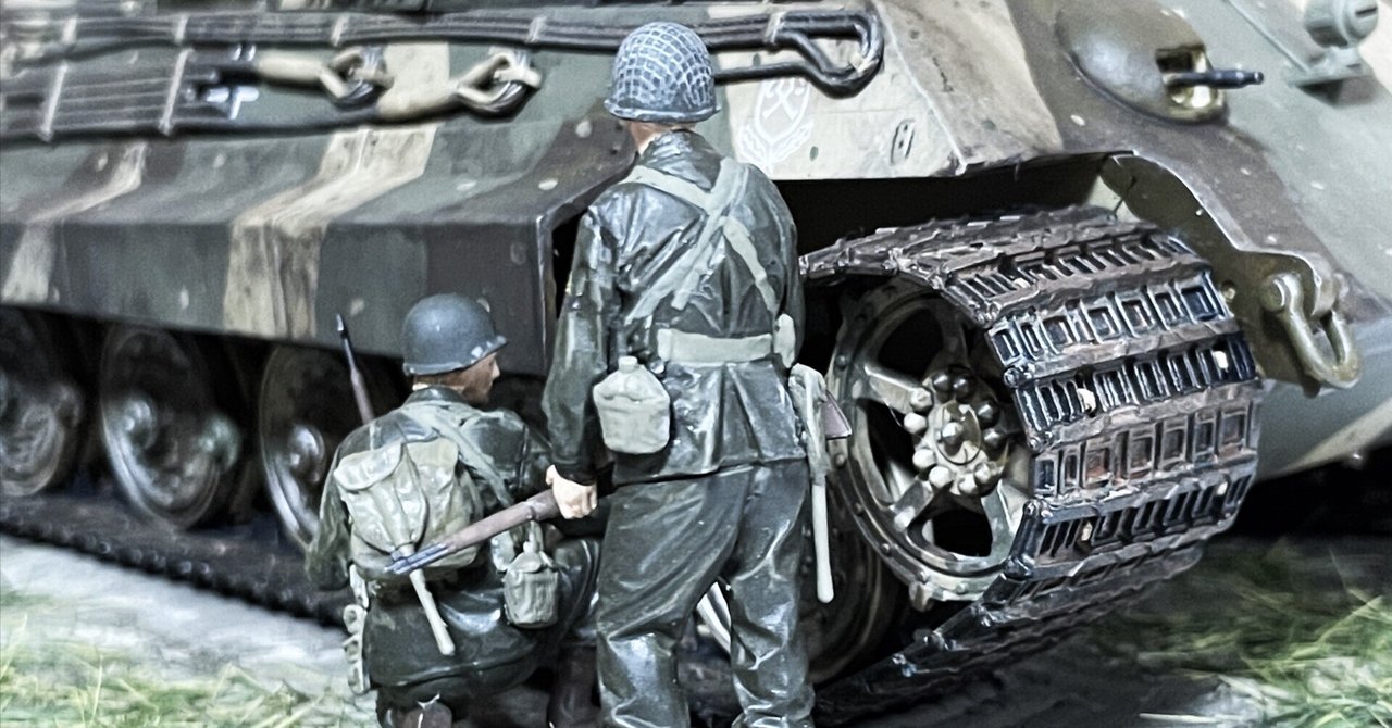 戦車　ジオラマ　ドイツ　アメリカ 戦車 ジオラマ アメリカ軍 ドイツ軍 - メルカリ