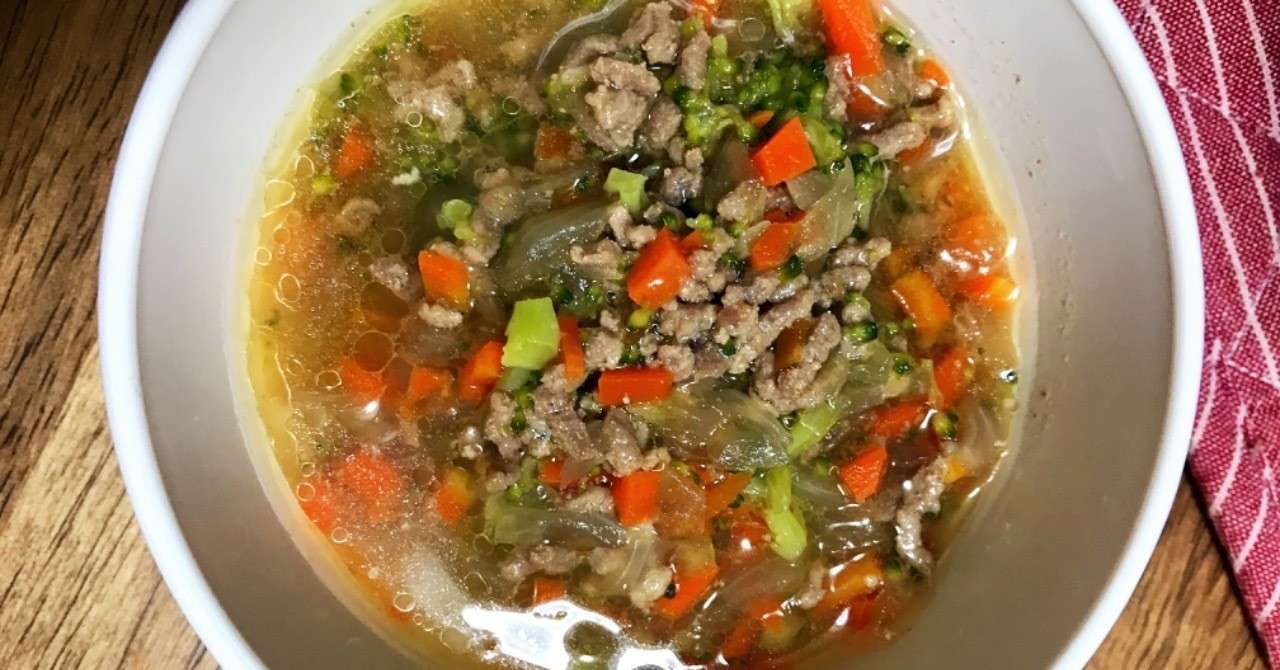 牛ひき肉のミネストローネの離乳食レシピ 11ヶ月 Hakka Note