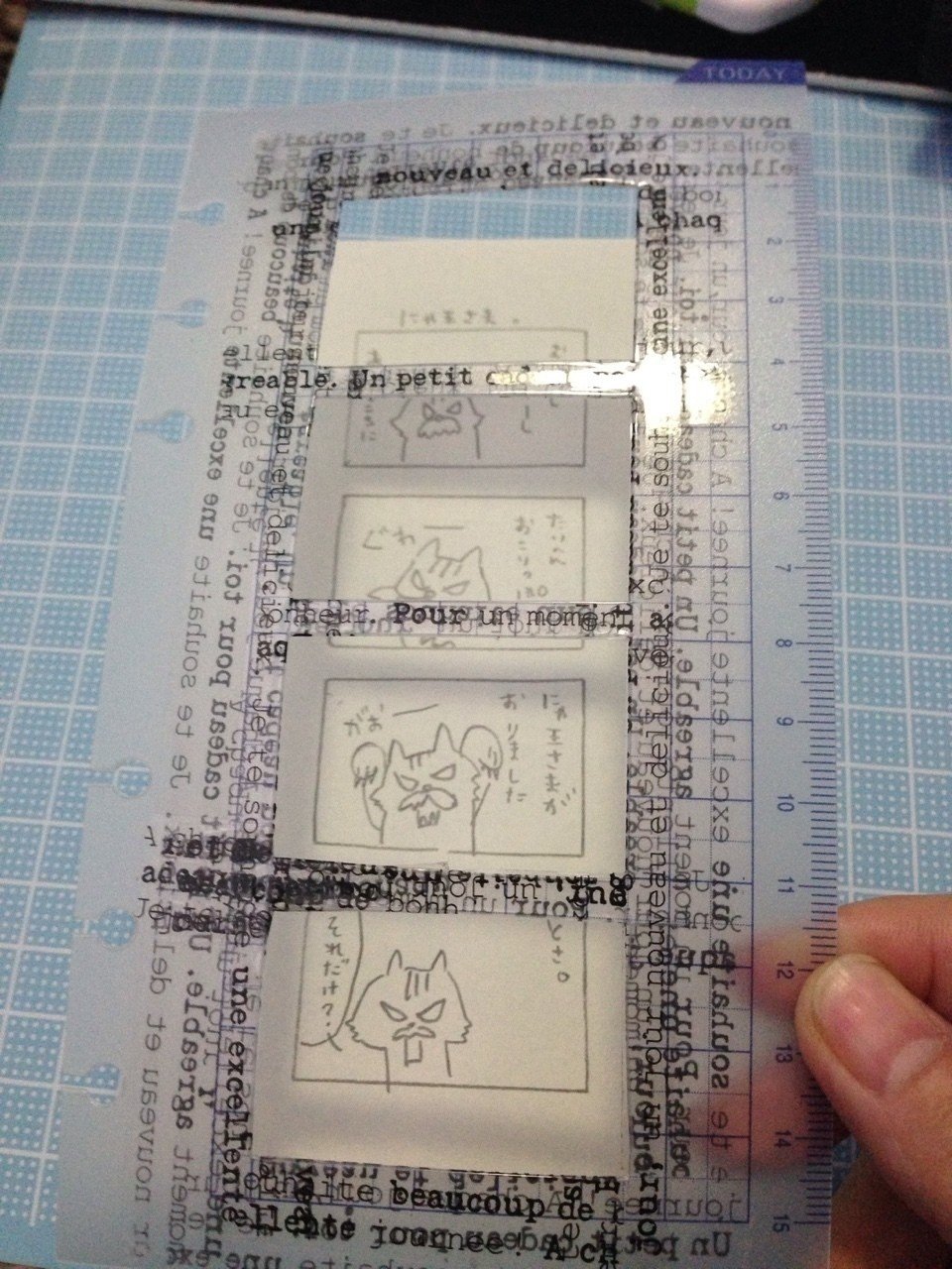 システム手帳用自作4コマテンプレート くつしたねこ Note システム手帳用自作4コマテンプレート くつしたねこ Note
